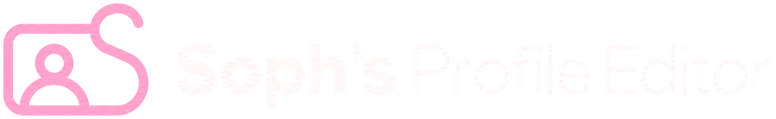 Soph's Profile Editor